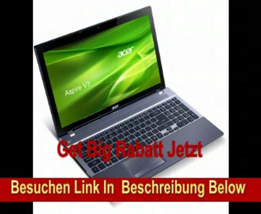 Acer Aspire V3-571G-736b8G1TBDCaii 39,6 cm (15,6 Zoll) Notebook (Intel Core i7 3630QM, 2,2GHz, 8GB RAM, 1TB HDD, NVIDIA GT640M, Blu-ray, Win 8)
