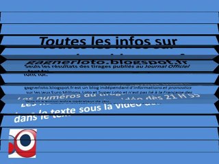 TIRAGE EURO MILLIONS  VENDREDI 15 FEVRIER 2013 Méthode pour euro millions