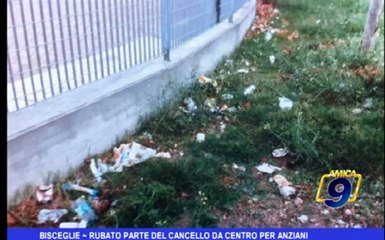 Bisceglie | Rubato parte del cancello da centro per anziani