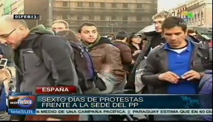 Sexto día de protestas en España por escándalo de corrupción
