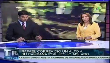 Correa retomará su campaña tras el ataque en Quinindé