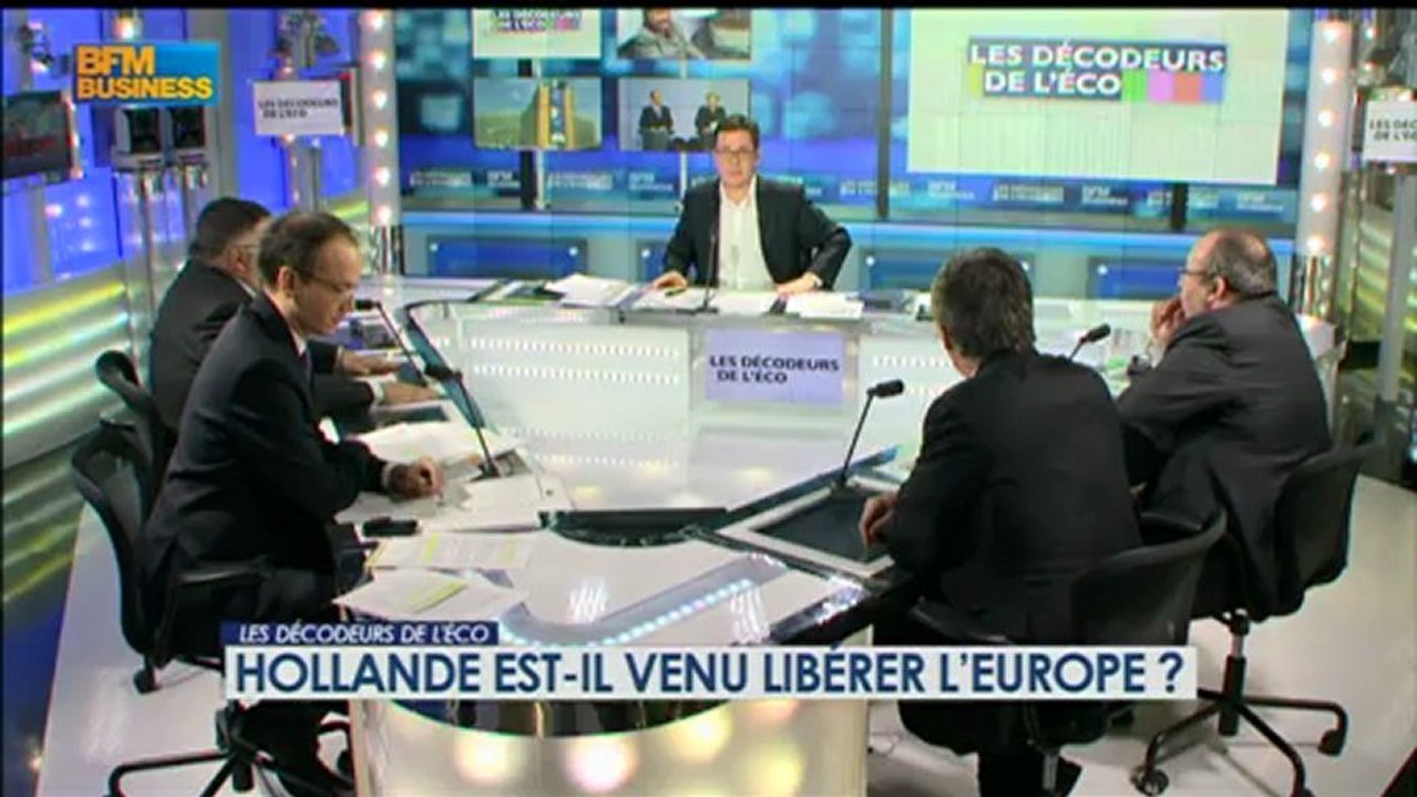 Hollande est-il venu libérer l’Europe ? - 5 février - BFM : Les décodeurs de l'éco 4/5