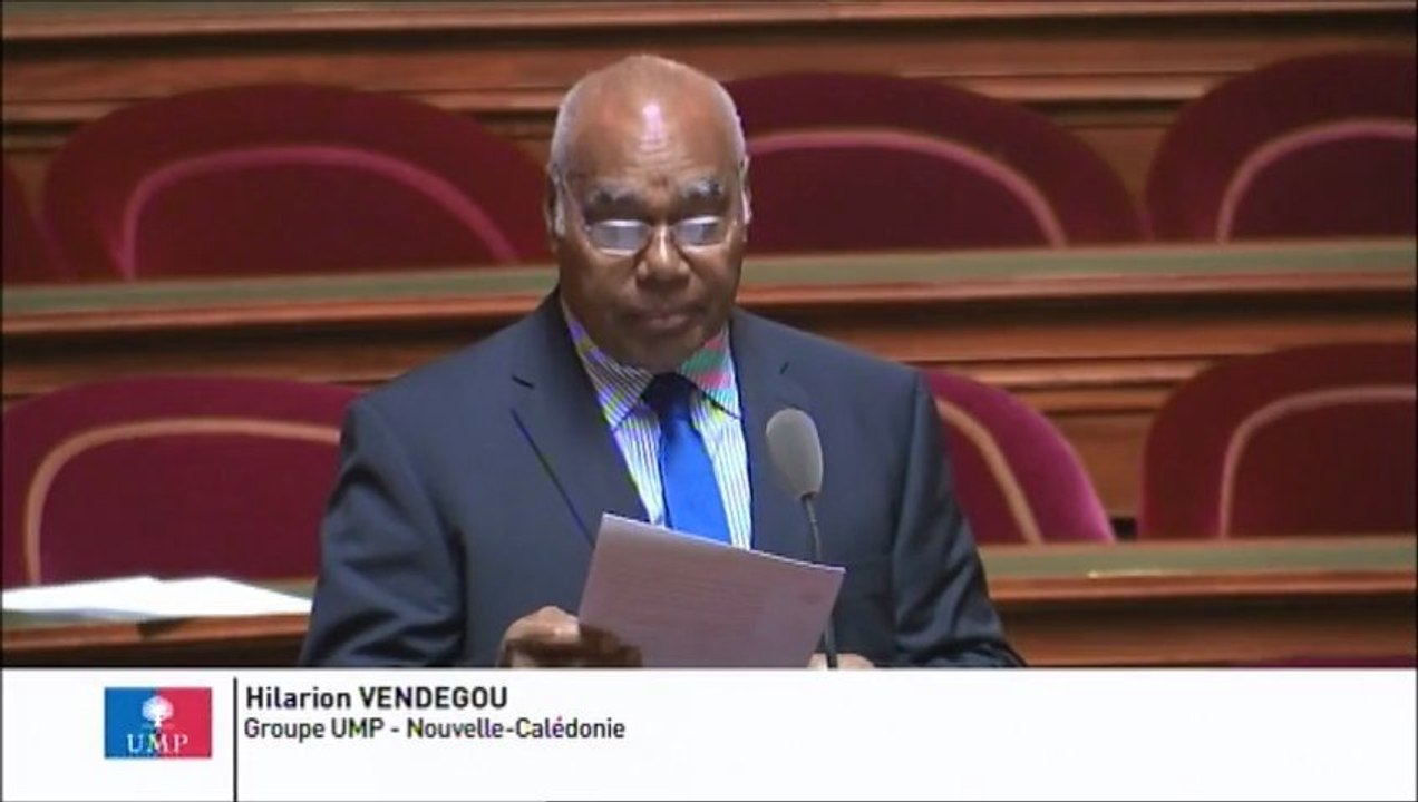 Hilarion Vendégou, Sénateur de la Nouvelle-Calédonie : Délinquance en Nouvelle-Calédonie