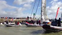 Vendée Globe. Arrivée de Jean Le Cam aux Sables d'Olonne (6)