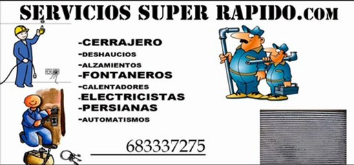 683337275 CERRAJEROS LOS URRUTIAS ALICANTE FONTANEROS 24 HORAS