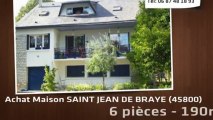 A vendre - maison/villa - SAINT JEAN DE BRAYE (45800) - 6 pi