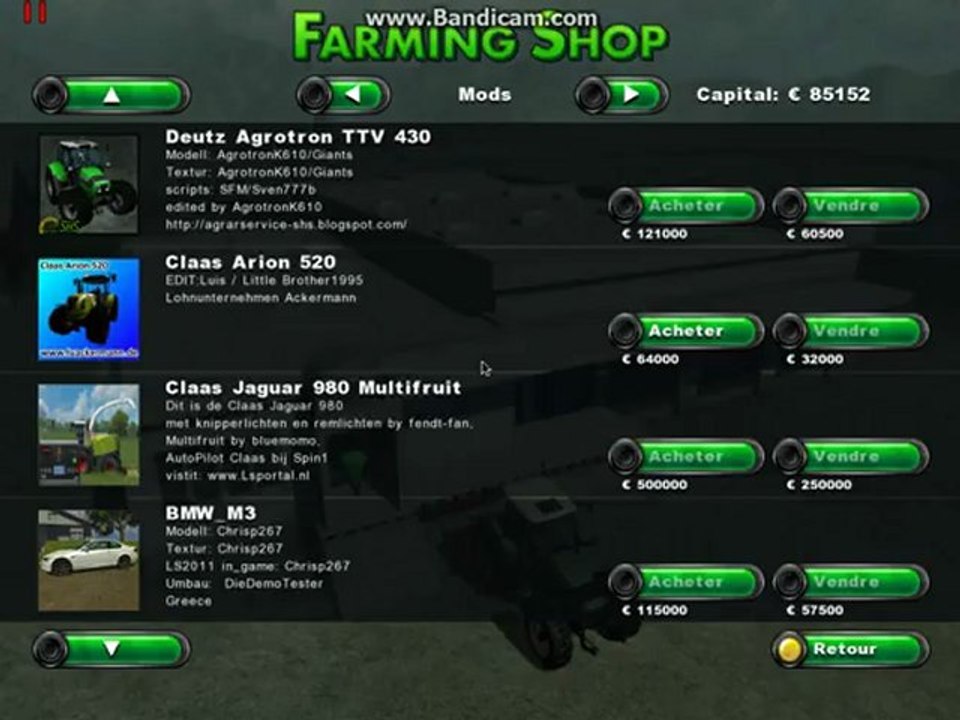 carrière suivie fs2011 ep1  on a déja un nouveau tracteur!!