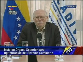 Instalado Órgano Superior para la Optimización del Sistema Cambiario