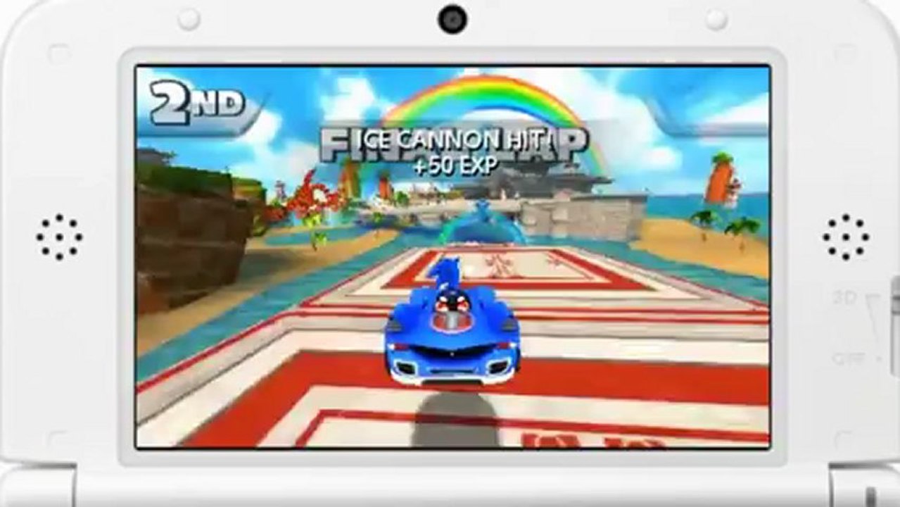 Sonic and All-Stars Racing Transformed (3DS) - Gameplay 01