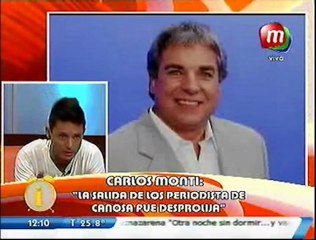 Carlos Monti habló sobre Canosa