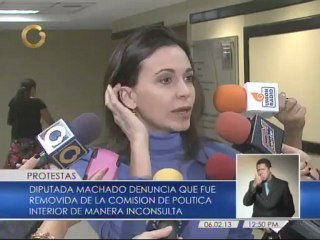 Diputada Machado denuncia que la cambiaron "inconsultamente" de la Comisión de Política Interior a Cultura