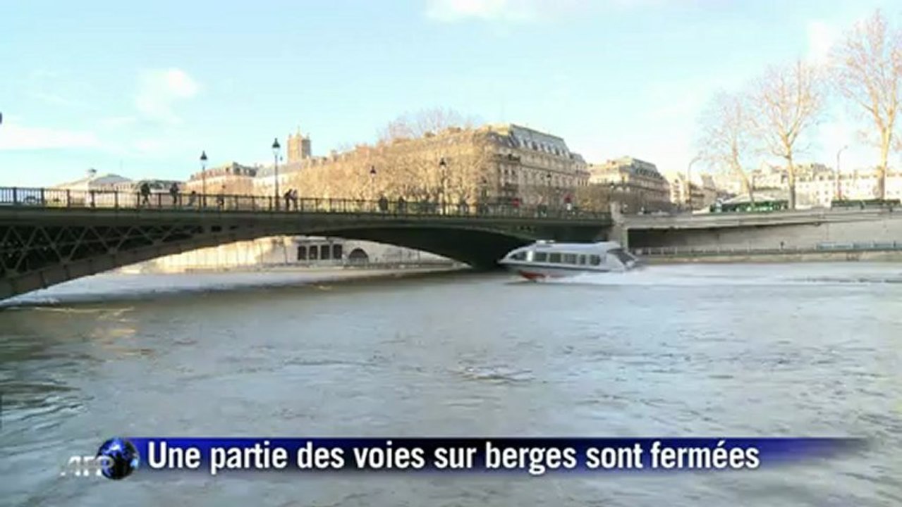 La Seine en crue pour le troisième jour consécutif