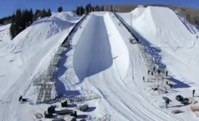 X Games 2013 - Halfpipe Building Timelapse - Aspen
