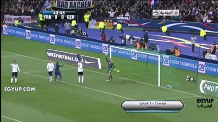 اهداف مباراة المانيا وفرنسا