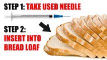 Mother Finds A Bloody Heroin Needle Inside Loaf Of Bread