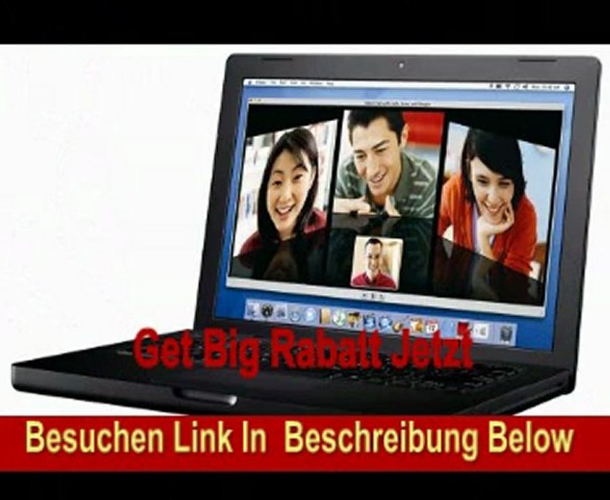 Apple MacBook 33 cm (13 Zoll) WXGA Notebook (Intel Core Duo 2 GHz, 512 MB RAM, 80 GB HDD, DL DVD+/- RW, OS X 10.4.x) schwarz