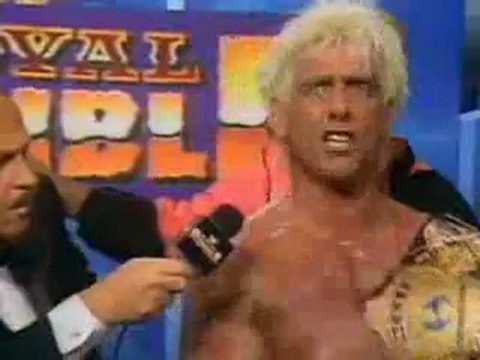 1992 ROYAL RUMBLE RIC FLAIR`S THOUGHTS ON WINNING THE WWF HEAVYWEIGHT WORLD CHAMPIONSHIP