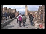 Pompei (NA) - La protesta dei dipendenti del bookshop (06.02.13)