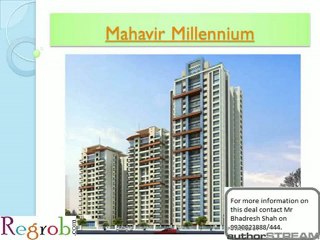 Video herunterladen: Mahavir Millennium in Thane offers 2, 2.5 & 3 BHK Flats from 82 Lakhs