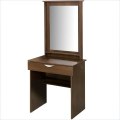 Nexera Nocce Wood Makeup Vanity Table And Mirror In Truffle Finish