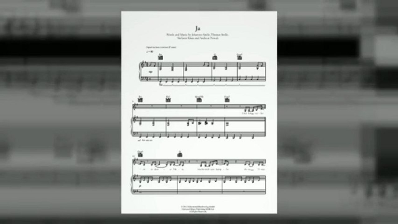 Noten bei notendownload - Ja (Silbermond)