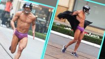 Star Host Mario Lopez Strips In Purple Underwear On Streets! PHOTOS