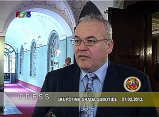 K23TV - Press iz prve ruke - Skupština grada Subotice - 7. februar 2013.