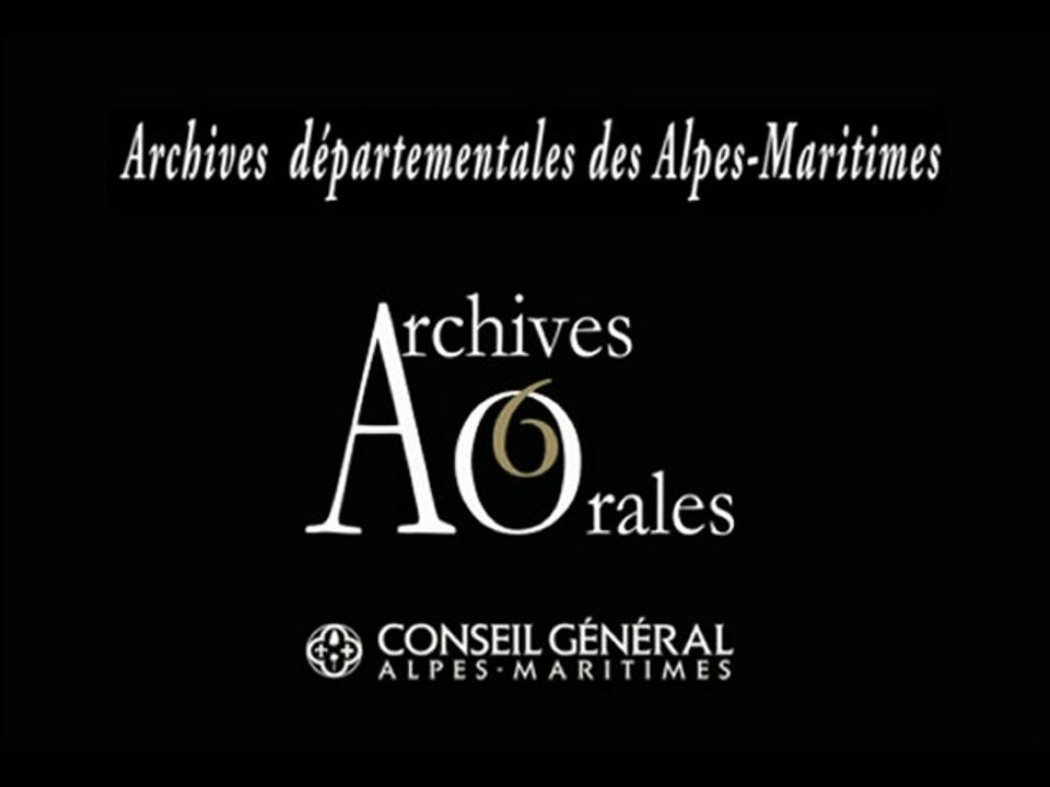 Chansons  traditionnelles du Comté de Nice  – Partie 1 - Fonds ADAM ‘’Documents sonores isolés’’