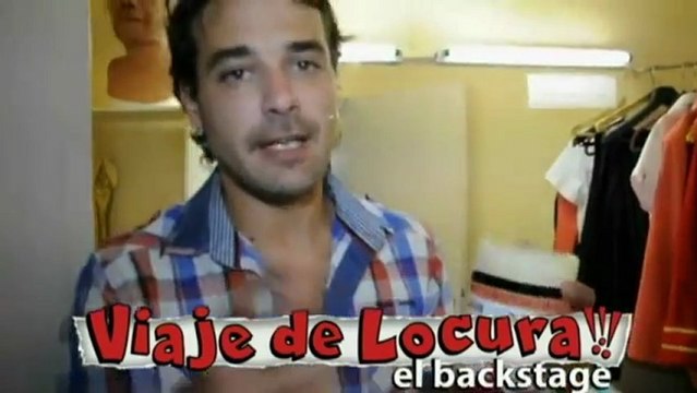 Pedro y Paula backstage de Viaje de Locura - 06 de Febrero