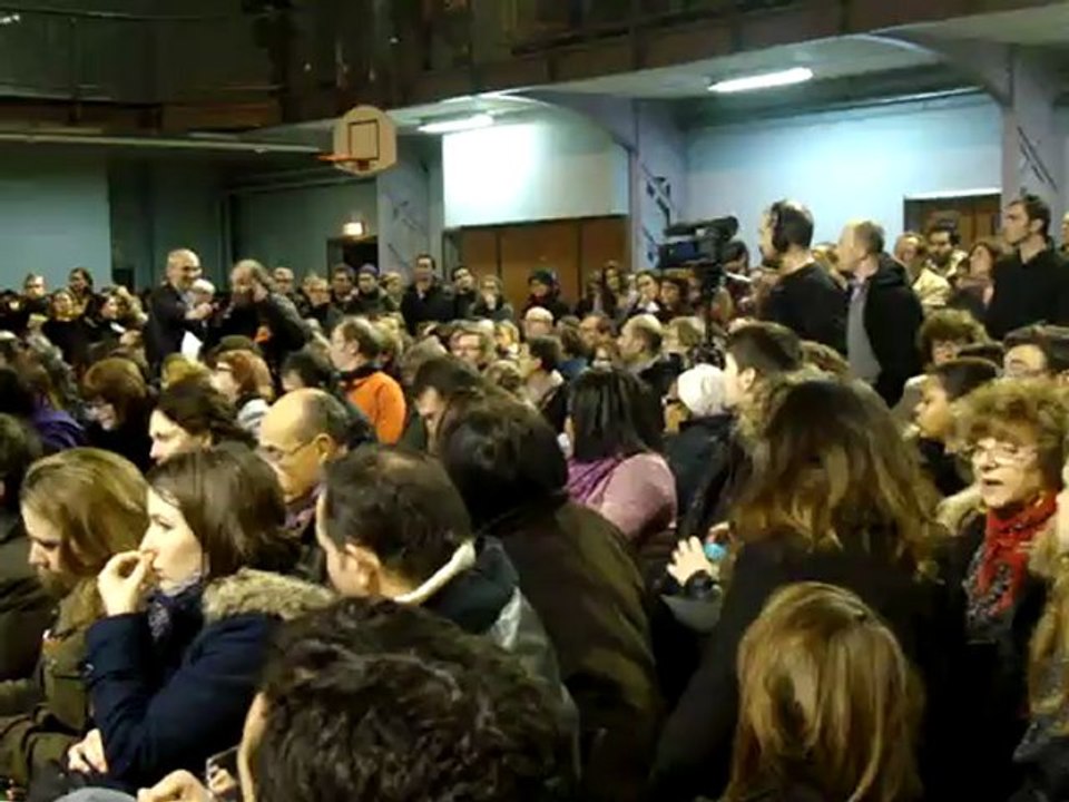 Jean-François Fontana 1e réunion publique rythmes scolaires à Paris