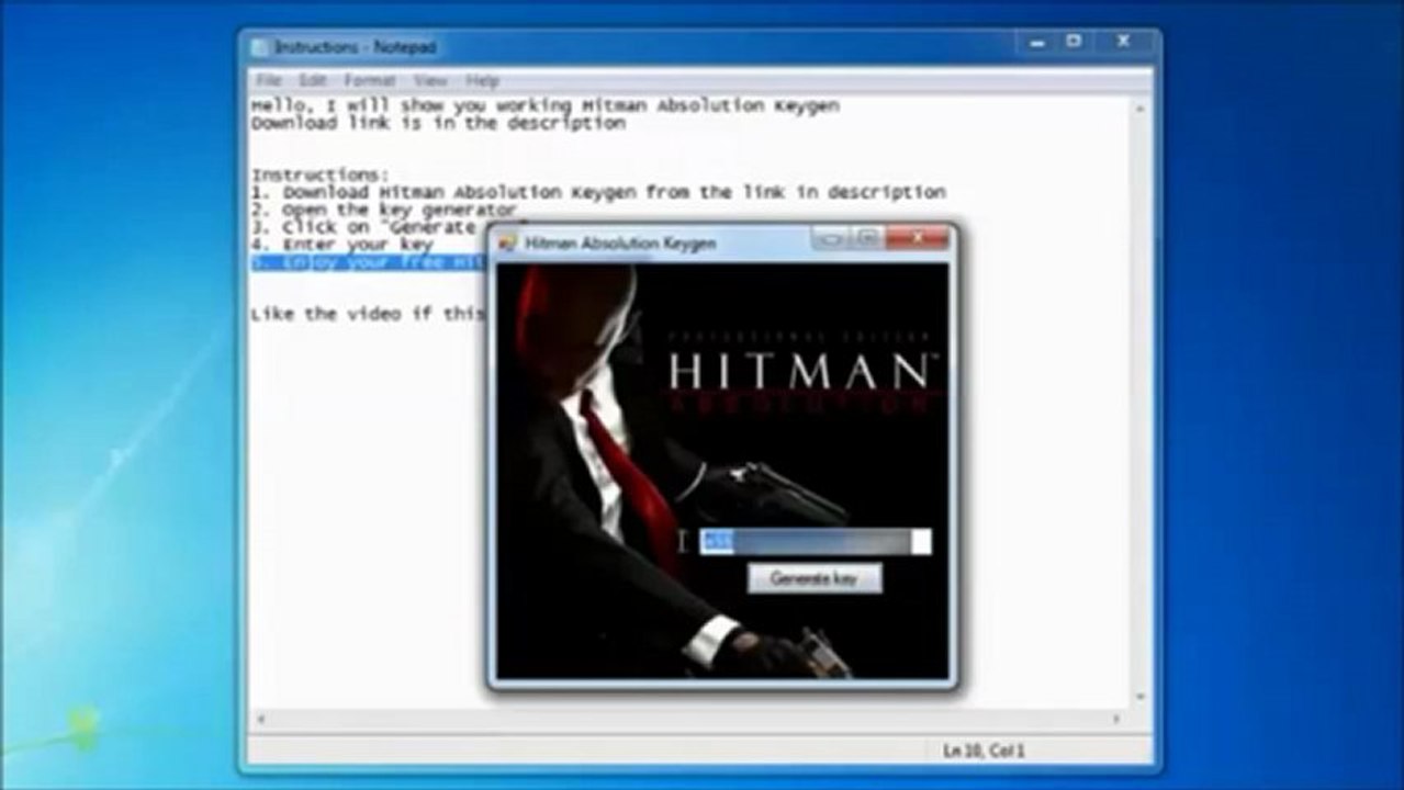 Hitman Absolution Keygen and Crack \ Hent gratis FREE Download télécharger
