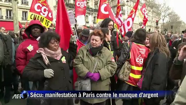 Rassemblement intersyndical des employés de la Sécurité sociale
