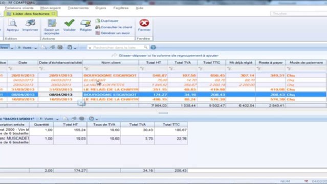Ciel devis facture : Règlement client et facture d'acompte