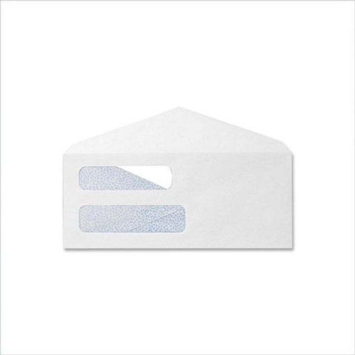 Sparco Double Window White Wove Envelopes