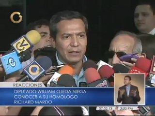 Ojeda: "Voy a demandar a Richard Mardo para que en un tribunal diga cuándo y dónde habló conmigo"