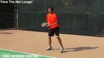 TENNIS BACKHAND TIP | A Tennis Backhand Footwork
