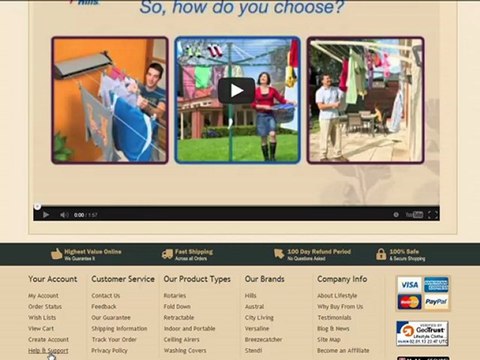 Video Review for Hills Supa Fold Duo Clothes Line