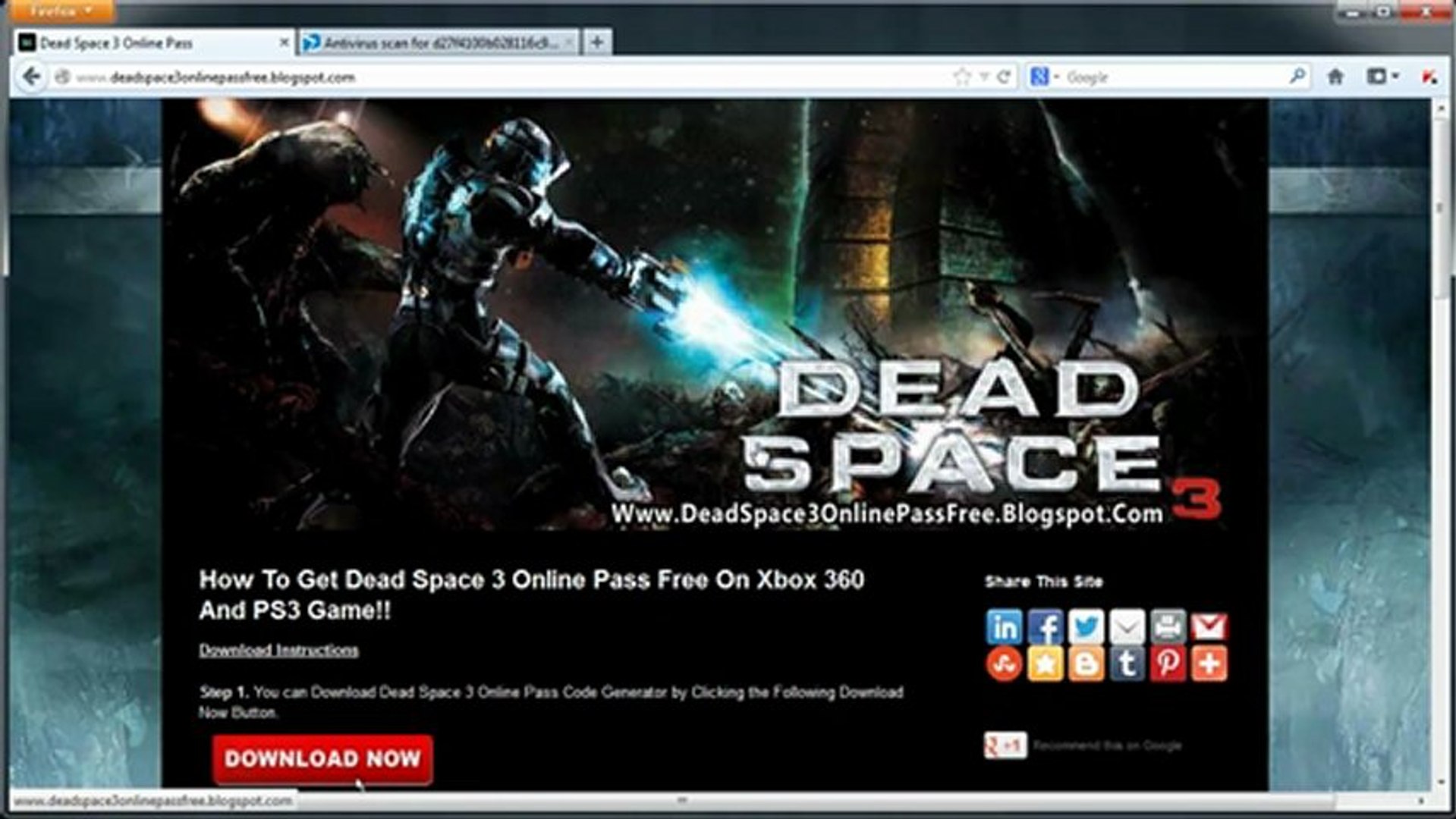 Dead Space 3 Online Pass Code Unlock Tutorial Video Dailymotion