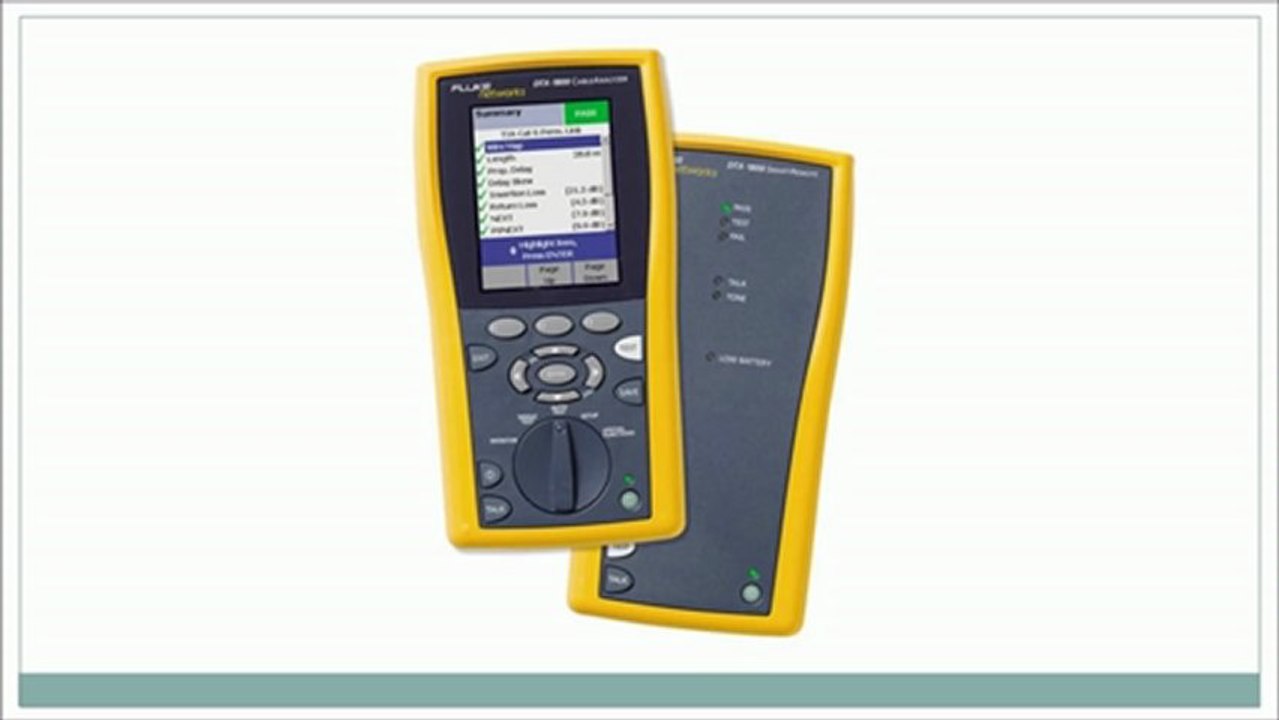 Fluke DTX: Fluke Multimeter DTX 1800 Cable Analyzer with   DTX-MFM Multimode and Singlemode Fiber Modules