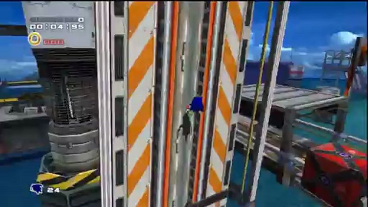 Sonic Adventure 2 Battle - Hero - Sonic : Metal Harbor - Mission 2 : Ramasse 100 anneaux !