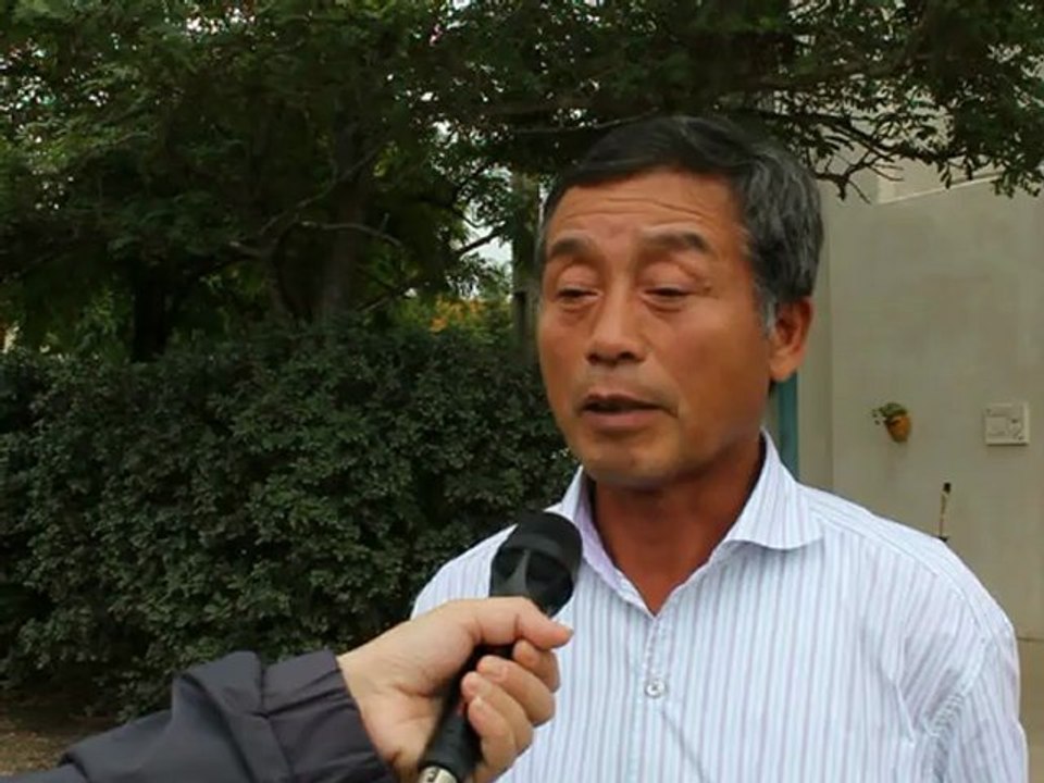 Takao Furuno (Japan Rice-Duck Farming Society, Japan) in Montpellier - First international conference on organic rice production