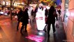 Exemple opération street marketing innovant FULL LED System et vidéo projection - ORPI - Mobilboard