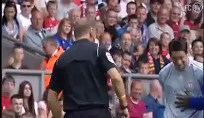 Jamie Carragher scores penalty for Everton (own goal) in Testimonial game