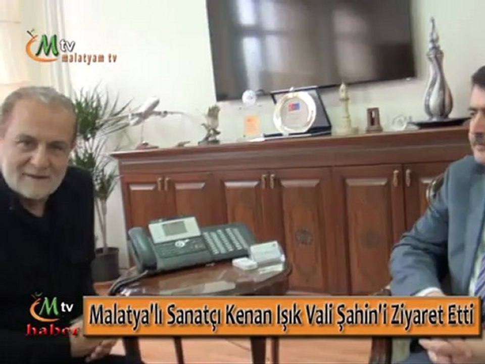 Malatya'lı Sanatçı Kenan Işık Vali Şahin'i Ziyaret Etti