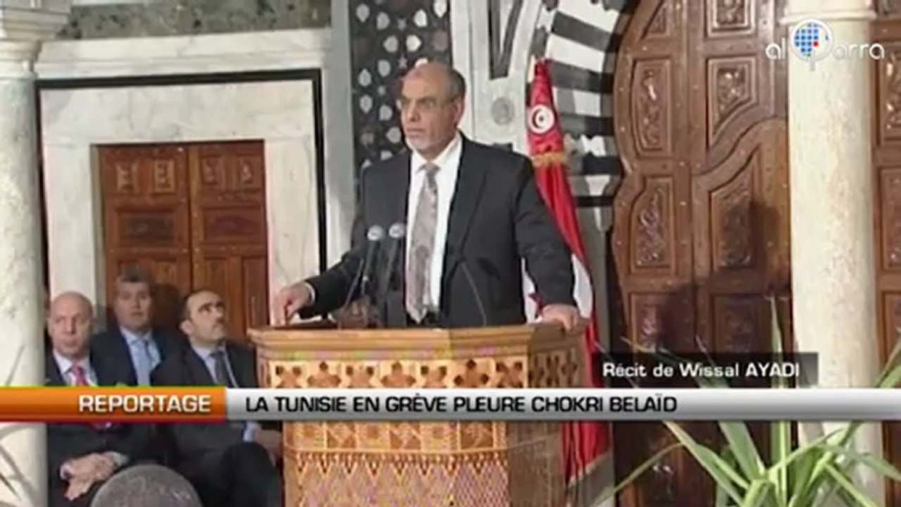 La Tunisie en grève pleure Chokri Belaïd