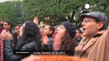 Anger in Tunisia over Belaid assassination - no comment