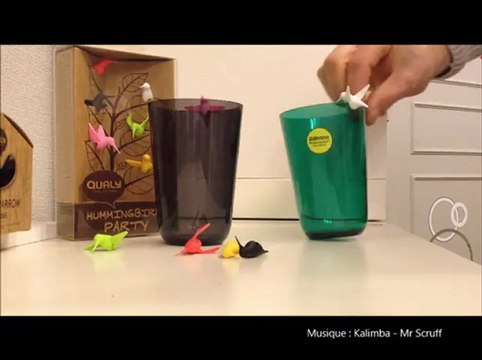 Objet insolite marques verres silicone qualy design