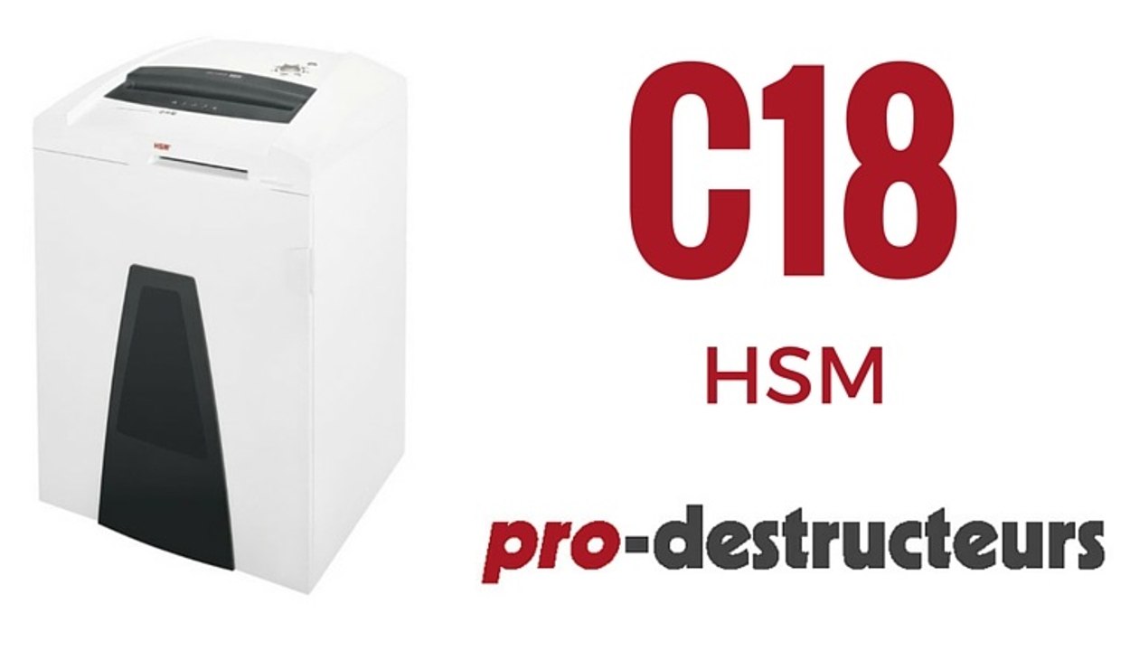Destructeur de documents HSM C18 SECURIO 3,9 x 30 mm