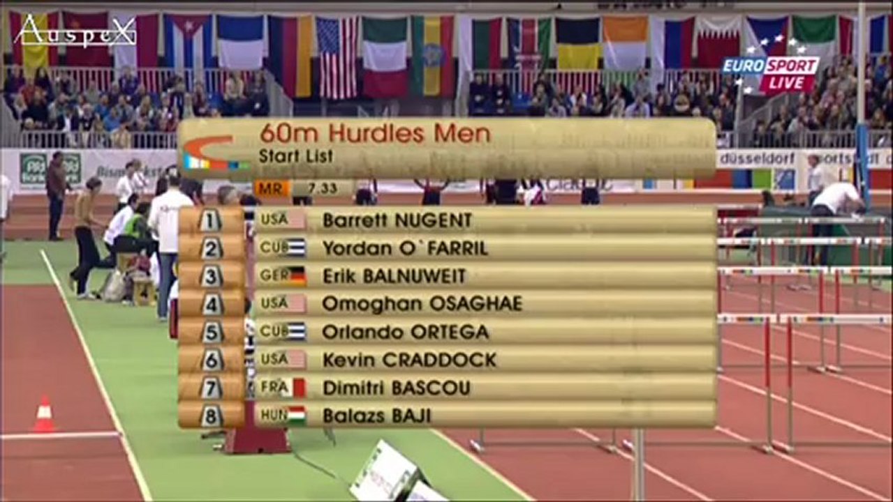 60m hurdles men Düsseldorf 2013 WL