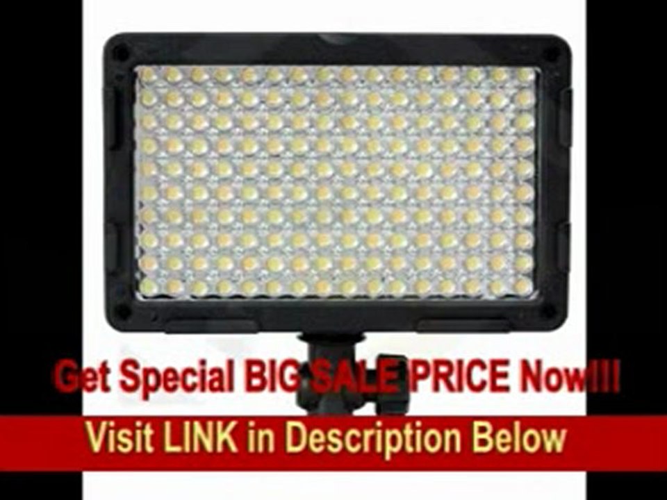 Bi-Color LED-Videoleuchte CN-160CA, 1000 Lux , Video Light, Video Licht, LED Panel für Camcorder, Kamera & Videokamera